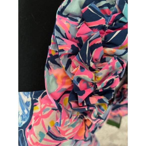 Lilly Pulitzer Nauty Navy BOHO Bateau Devina Stretch Dress Sz 0 NWT *** - Picture 5 of 6